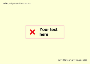 Custom plain background, red cross sign